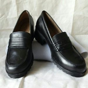 Eastland Womens Newbury Penny Loafers Black Sz 9M